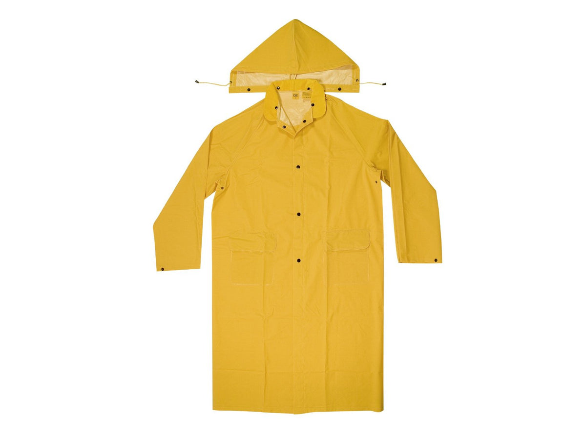 CLC R1052X Heavyweight PVC Trench Coat, Yellow, 2XL, 2 Piece