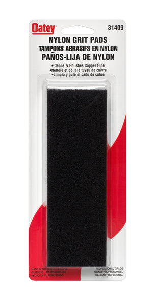Oatey 31409 Nylon Grit Reuseable Pad, 2"x6"