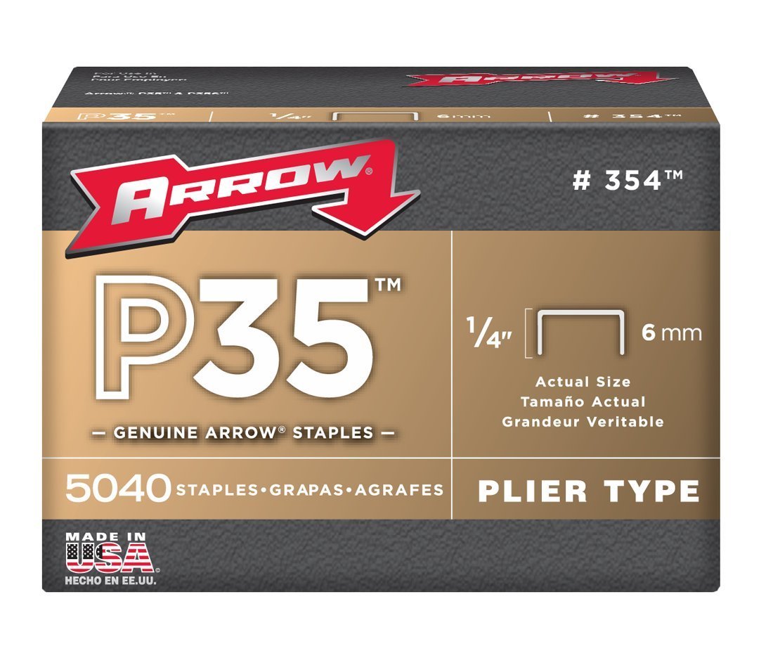 Arrow 354 P35 Staples, 1/4"