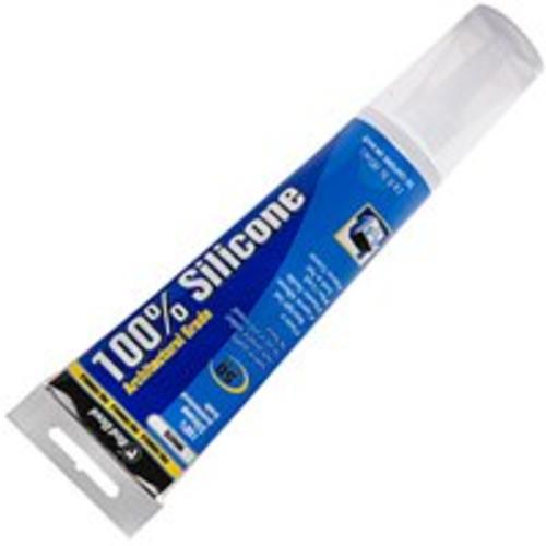 Red Devil 0810 100 Percent Silicone Sealant, Pure White, 2.8 Oz