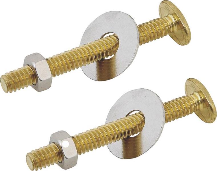 Worldwide Sourcing 70490-3L Toilet Bolt Set, 1/4" x 2-1/4"