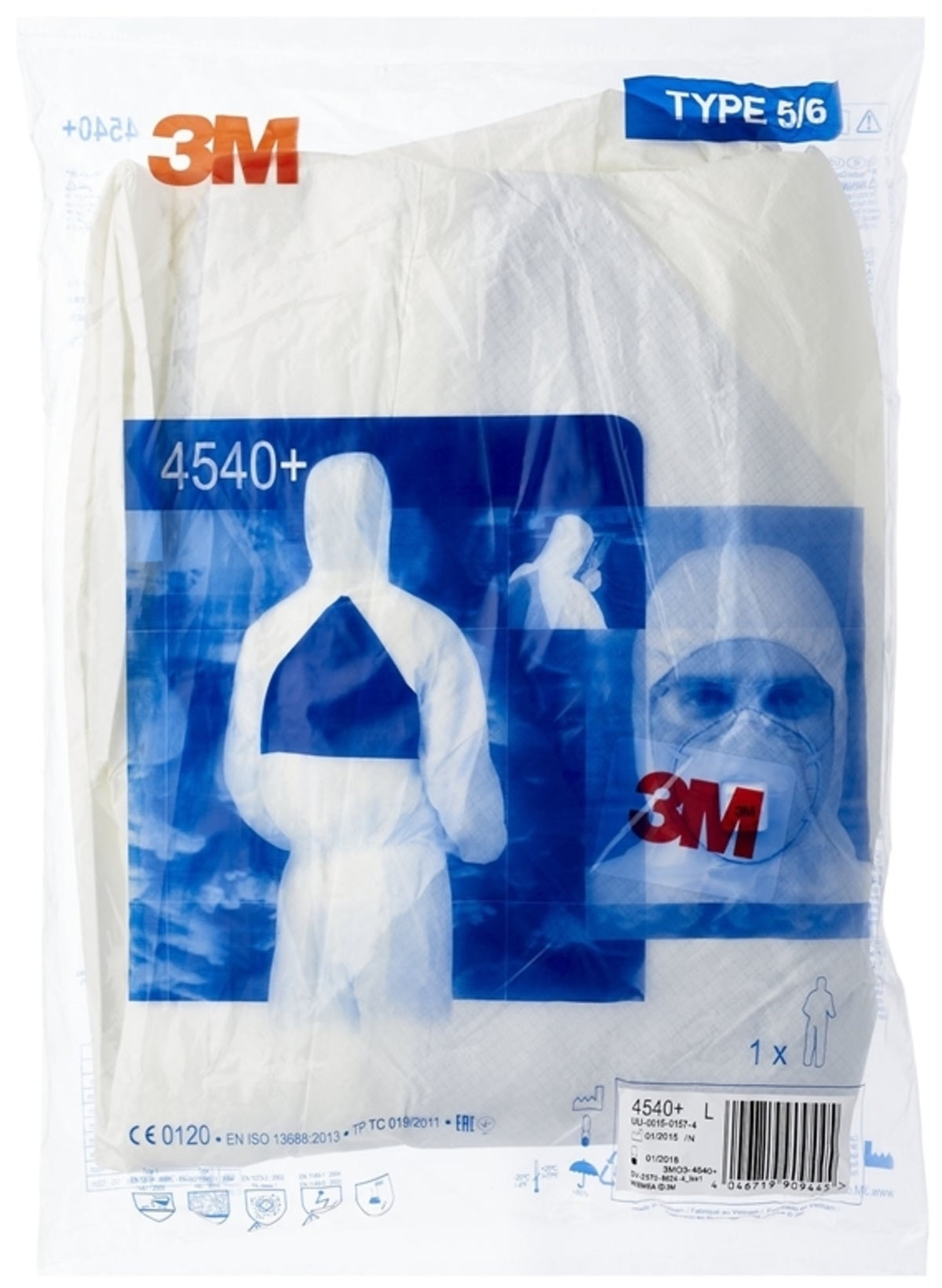 3M 4540+XL Disposable Protective Coverall, X-Large