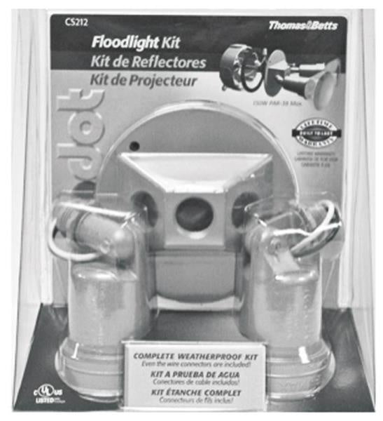 Red Dot CS212WH Floodlight Kit, 2 Lamp, Round Box, White