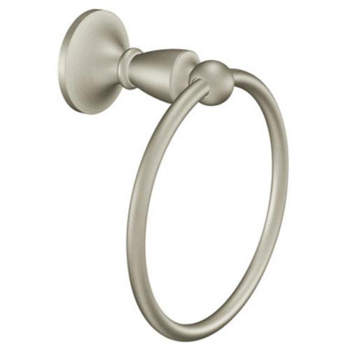 Moen DN8286BN Wembley Towel Ring, Brushed Nickel