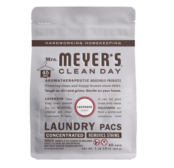 Mrs Meyers Clean Day 11194 Laundry Pods, Lavender Verbena Scent