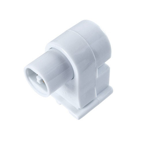 Jandorf 60494 Fluorescent Low Profile Pedestal Socket, White