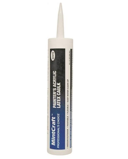 ProSource 7850000 Acrylic Latex Caulk, White, 10.1 Oz