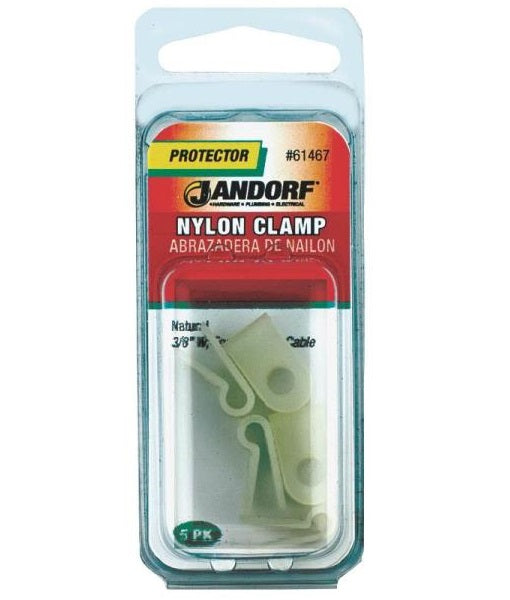 Jandorf 61467 Nylon Clamp, 3/8" x 1/8", Natural