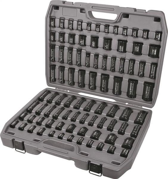 Ingersoll-Rand SK34C86N Mixed Length Impact Socket Set, 86 Pieces