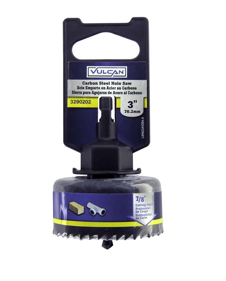 Vulcan 942341OR Hole Saw With Mandrel, 3"