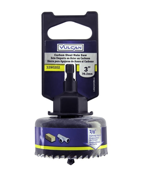 Vulcan 942341OR Hole Saw With Mandrel, 3"