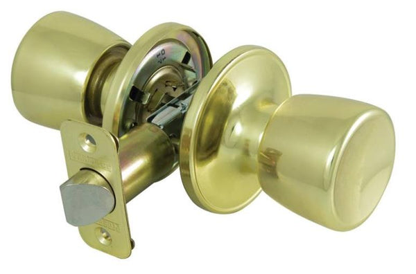 Prosource TS730BRA4V Tulip Passage Knob Locksets, Polished Brass