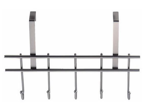 Simple Spaces HK07-CH Door Hanger, 5 Hooks, Chrome