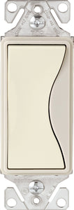 Eaton 9503DS Aspire Side & Push Wire 3-Way Rocker Switch, Desert Sand, 15 Amp