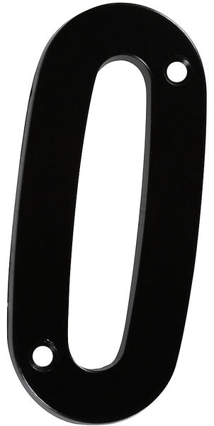 National Hardware N238-626 V871 #0 House Numbers, 4", Black