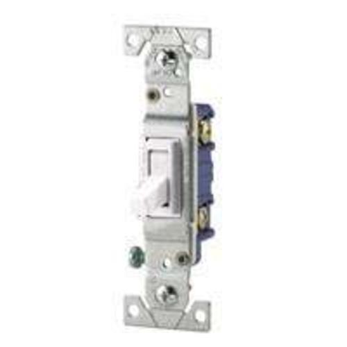 Cooper Wiring C1301-7W Single Pole Ground Toggle Switch