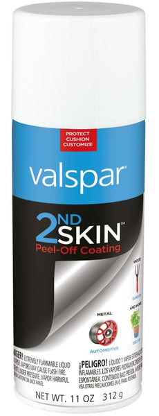 Valspar 172001 2Nd Skin Rubberized Coating Spray, 11 Oz, White