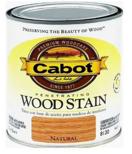 Cabot 144.0008120.005 Interior Wood Stain, 1 Quart, Natural