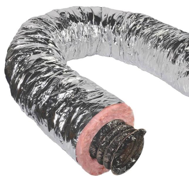 L L Building F8IFD4X300 Flexible Duct, 4" x 25&#039;