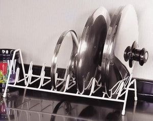 Simple Spaces JI-39W-3L Lid Storage Rack, White