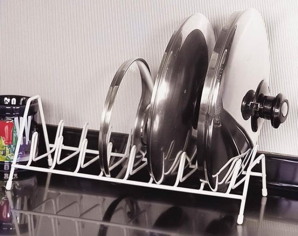 Simple Spaces JI-39W-3L Lid Storage Rack, White