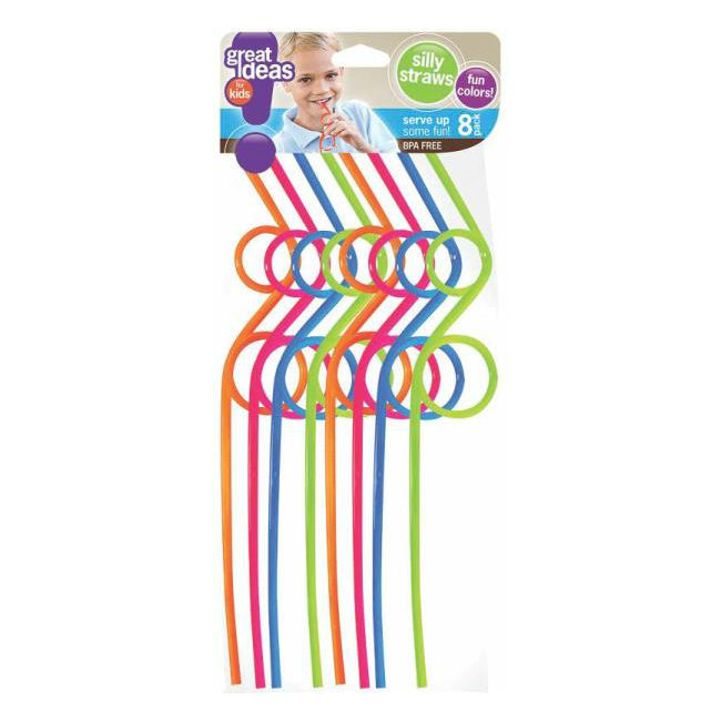 FLP 6046 Great Ideas Silly Straws, Assorted Colors
