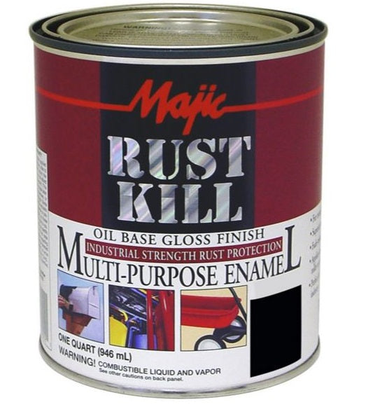 Majic 8-6007-2 Rust Kill Enamel, 1 Quart, Machine Green