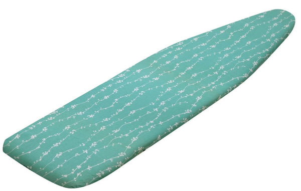 Honey Can Do IBC-03036 Premium Ironing Board Cover, Green Willow, Teal