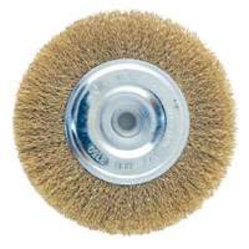 Vulcan 323011OR Coarse Wire Wheel Brush, 6", Brass