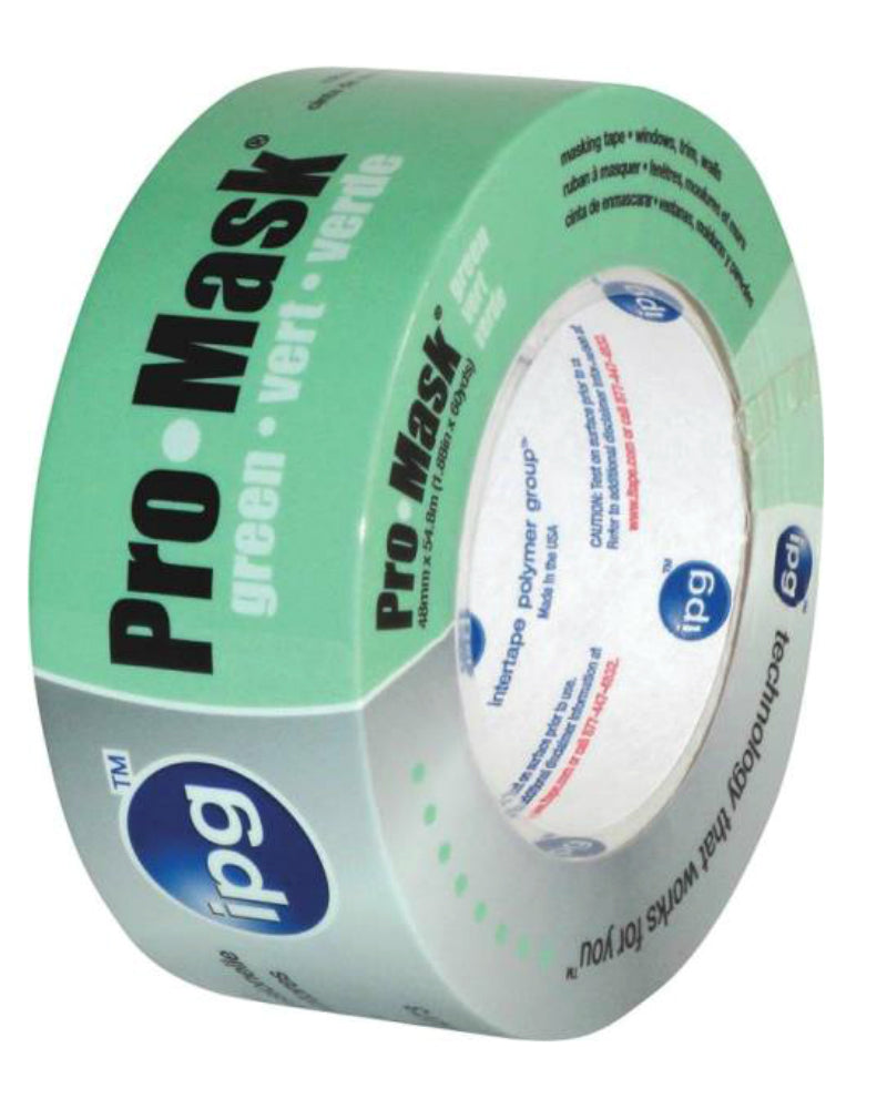 Intertape 5804-1.5 Pro-Mask Green Masking Tape, 1.4" x 60 Yard