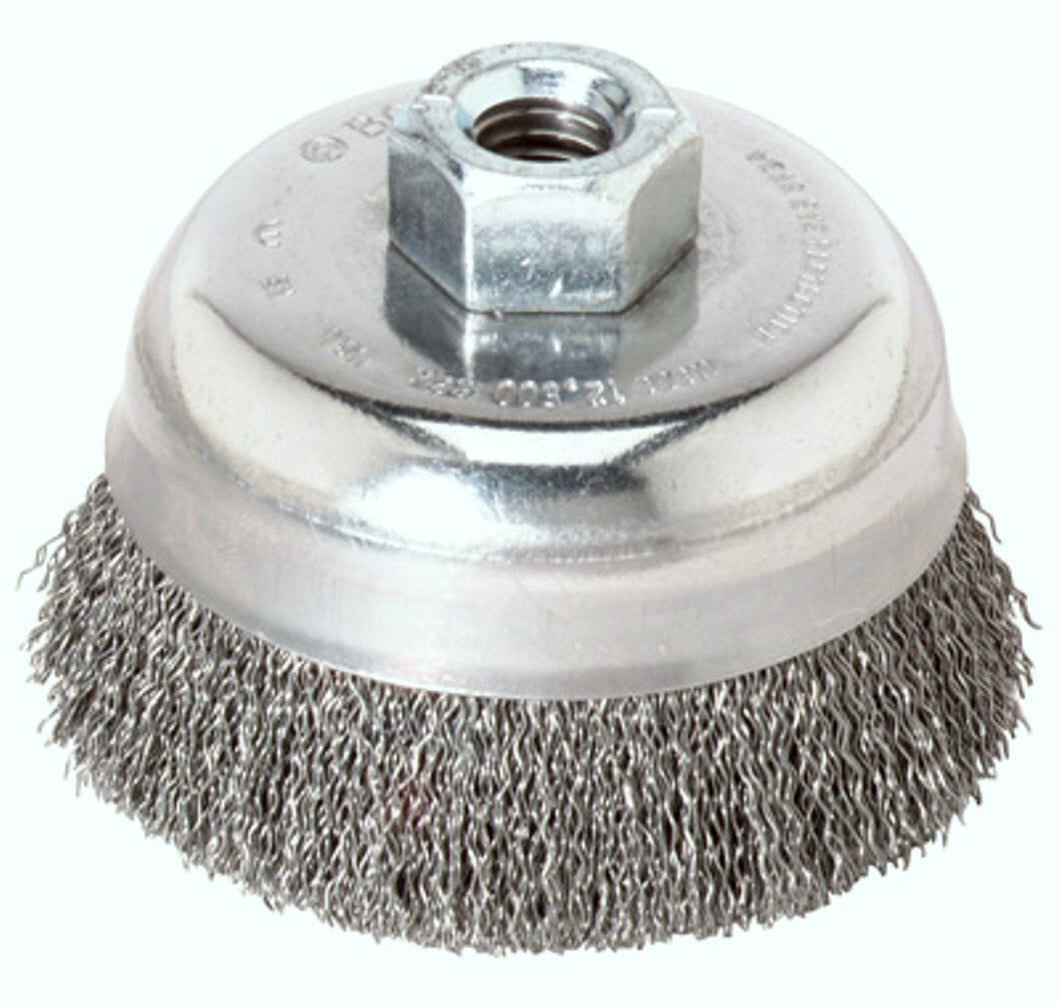 Weiler 36031 Crimped Wire Cup Brush, 3"