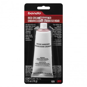 Bondo 928 Body Filler Cream Hardener, 2.75 Oz, Red