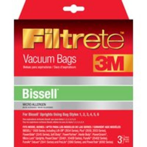 Filtrete 66707A-6 Bissell 3500 Series Upright Vacuum Cleaner Bag, 3-Count