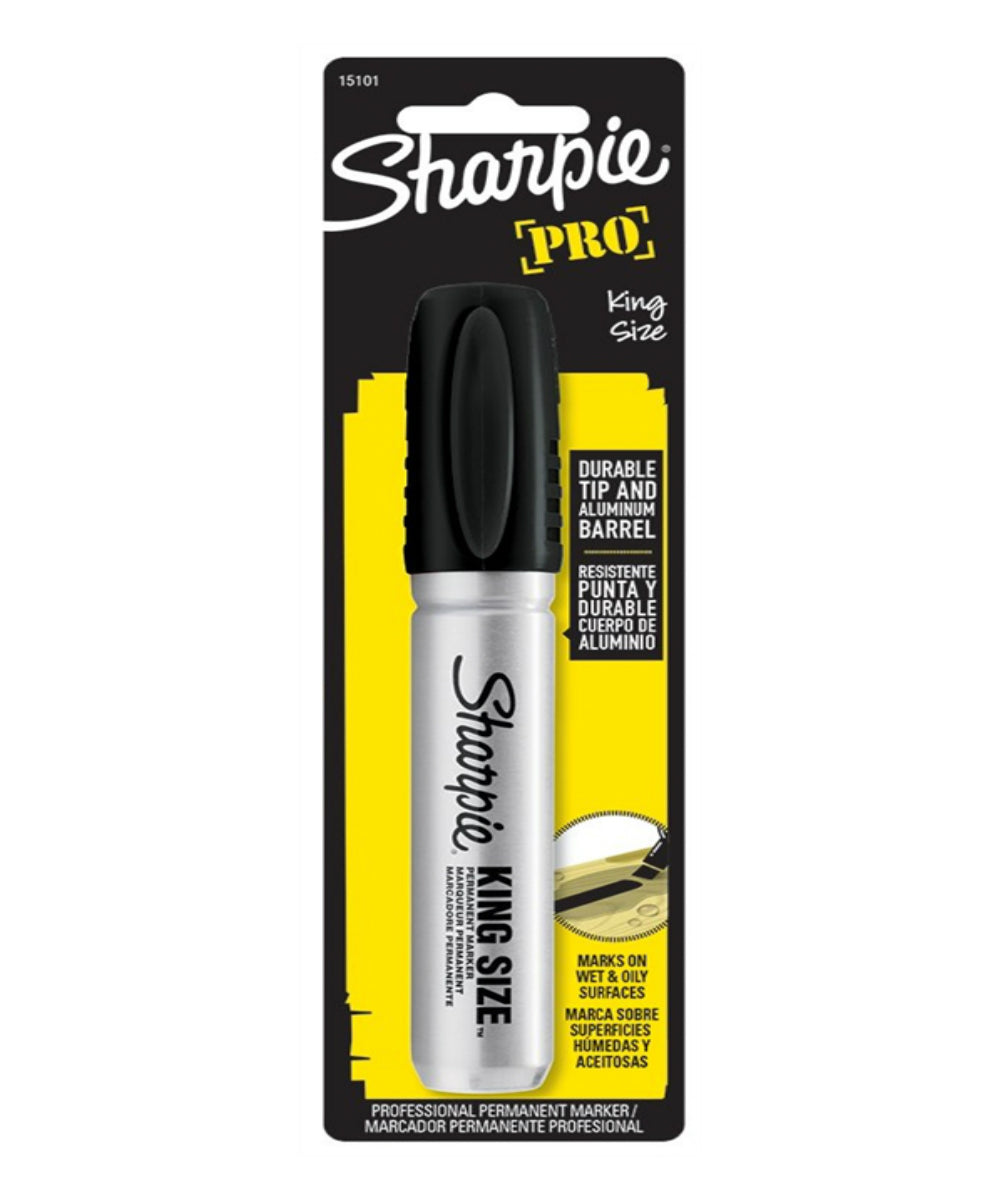 Sharpie 2018321 King Size Chisel Permanent Marker, Black