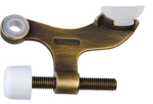 Stanley Hinge Pin Doorstop, Antique Brass, 2-1/2"