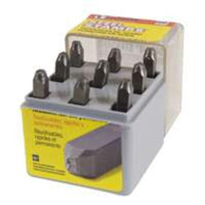 CH Hanson 20581 Number Steel Stamp, 1/4", Set 9