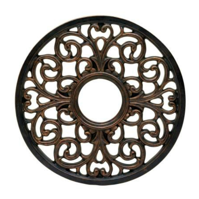 Westinghouse 7776400 Round Parisian Scroll Ceiling Medallion, Antique Bronze, 16"