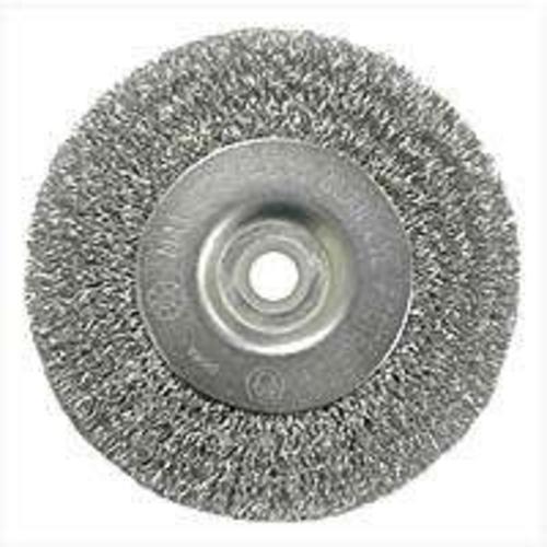 Weiler 36402 Crimped Wire Wheel Brush w/Arbor Hole, 4", Coarse