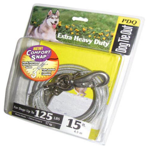PDQ Q5715 SPG 99 Dog Tie Out With Spring, 15'