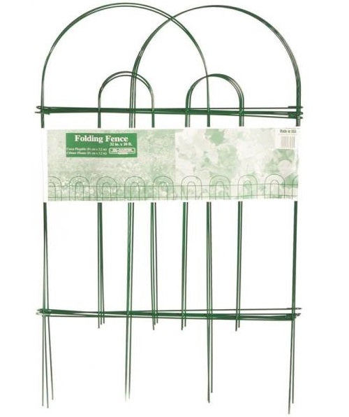 Glamos Wire Products 770089 Folding Wire Border Fence, 32" x 10&#039;, Steel