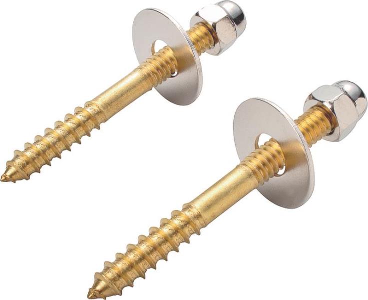 Worldwide Sourcing 24448-3L Toilet Closet Screw, 1/4" x 2-1/2"