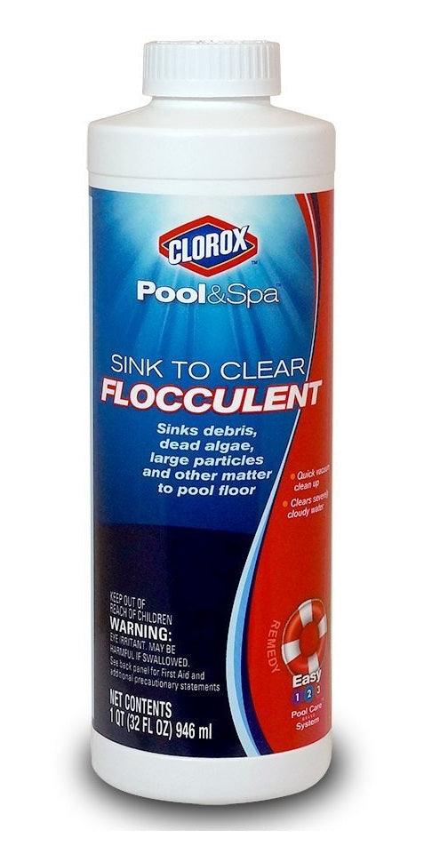 Clorox  59032CLX Pool&Spa Sink to Clear Flocculent, 32 OZ
