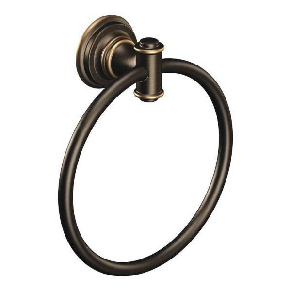 Moen DN9186BRB Ellsworth Towel Ring, Brushed nickel