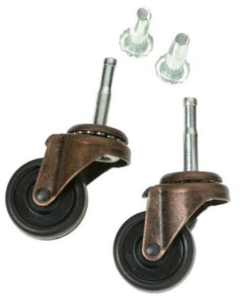 Shepherd Hardware 9347 Stem Casters, 5/8", Black