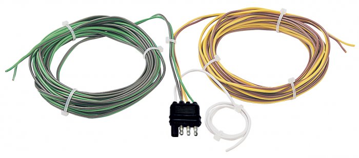 Hopkins 48245 4-Wire Flat Y-Harness Connector, 20'
