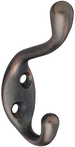 Stanley S806-646 Basic Coat & Hat Hook, 3-1/2", Antique Bronze