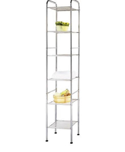 Simple Spaces BC45C-CH Wire Shelf Tower, 6-Tier, Chrome