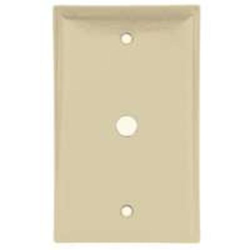 Cooper Wiring 2128A 1 Gang Telephone/Coax Plate, Almond