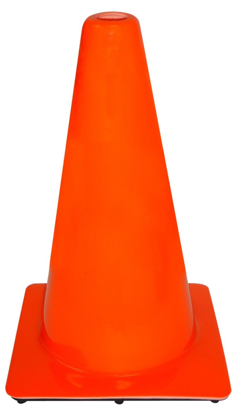 3M 90128-00001 Non Reflective Traffic Safety Cone, 18", PVC, Orange