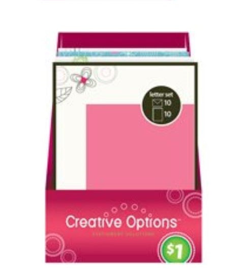 Creative Options 9903 Stationary Letter Sets, Per Pack 10